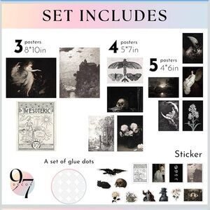 97 Decor Gothic Home Decor Aesthetic Art Prints